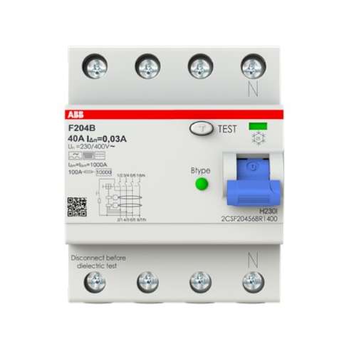 ABB Differenziale Puro F 204 B 40/0,03 2CSF204592R1400 4P 30mA 40 A Type B