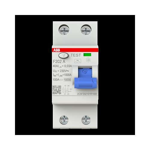 ABB F202 A-40/0,03  2CSF202101R1400 Differenziale Puro 2P 40Amp 30mA Type A