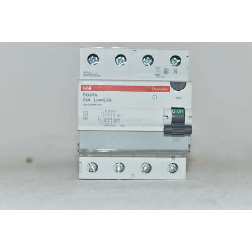 ABB Vynckier DOJPA463/300 Interruttore Differenziale Trifase 4P 63A 300mA Type A