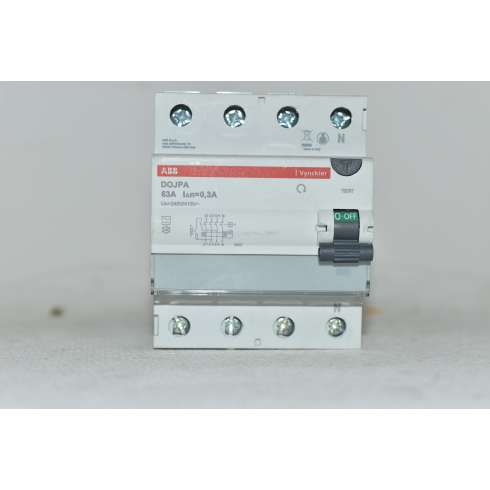 ABB Vynckier DOJPA463/300 Interruttore Differenziale Trifase 4P 63A 300mA Type A