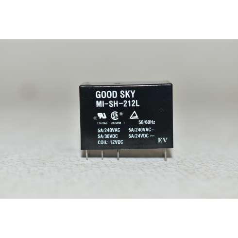 Relè GOOD SKY MI-SH-212L Coil 12 VDC 250V 5Amp 2NO/2NC PCB 8 PIN