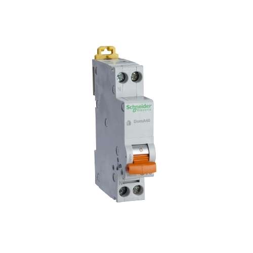 Interruttore Magnetotermico  DomA45 1P+N C 10A 4500A Schneider  19166