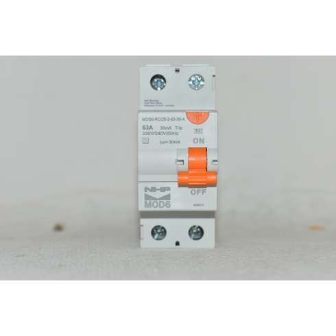 NHP Mod 6 Interruttore Differenziale 2P-63A-30mA Type A Safety Switch