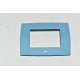 Placca In Vetro Blu Turchese Satinato ABB ELOS 2CSE0330SFV  3 Moduli