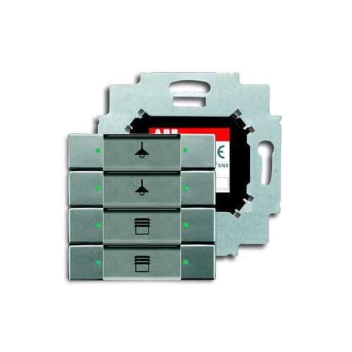 Control Element 4 gang KNX ABB 6127/01-803-500 BUSCH-JAGER  graunmetallic