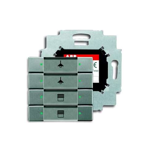 Control Element 4 gang KNX ABB 6127/01-803-500 BUSCH-JAGER  graunmetallic