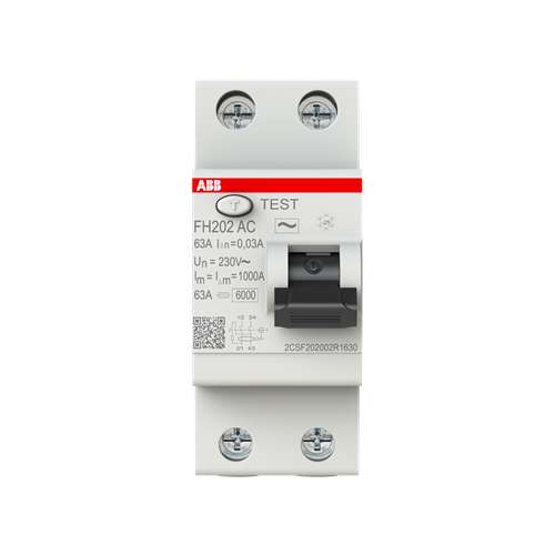 Interruttore Differenziale ABB FH202 AC-63/0,03 2P 63A 30mA Type AC