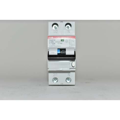 Differenziale Magnetotermico ABB DS201MC25AC300 1P+N  C25 300mA 10K Type AC