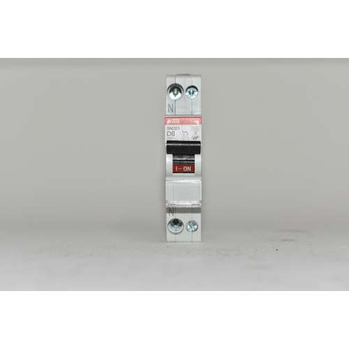 Interruttore Magnetotermico ABB SN201D6 1P+N D6A 6KA 1U