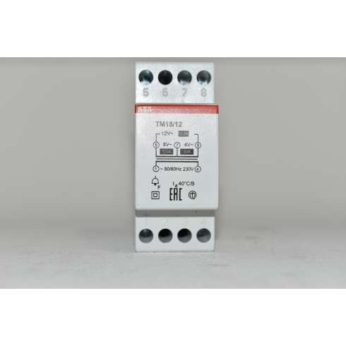 Trasformatore di Tensione Per campanelli ABB TM15/12 4-8-12VAC 15 VA