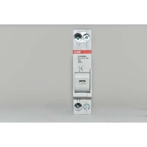 Portafusibile ABB E91hN/20  1P+N 20Amp 400Volt  8,5X31,5mm