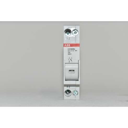 Portafusibile ABB E91hN/20  1P+N 20Amp 400Volt  8,5X31,5mm