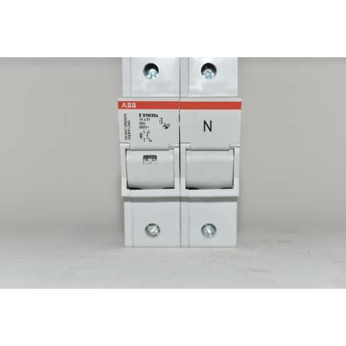 Portafusibili Sezionatore ABB E 91N/50s 1P+N 50Amp  (14X51)