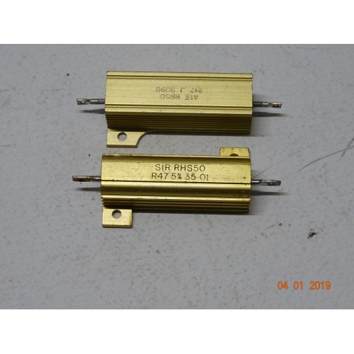 RESISTENZA CORAZZATA 0,47 OHM 50 WATT 2 PEZZI
