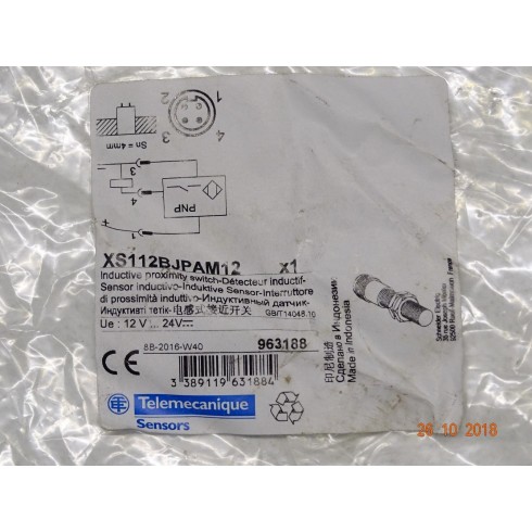 XS112BJPAM12 SENSORE INDUTTIVO Telemecanique Schneider   M12  12..24 VOLT
