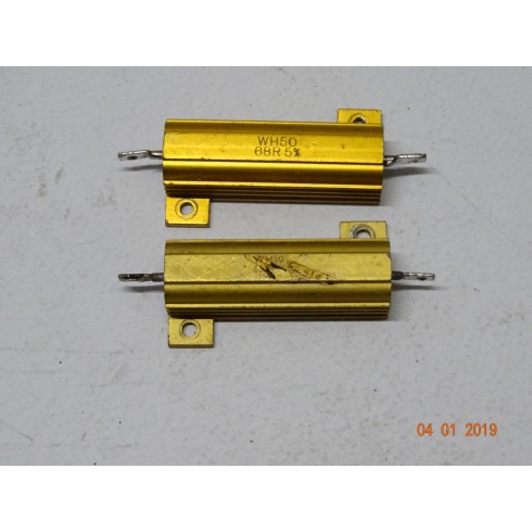 RESISTENZA CORAZZATA 68 OHM 50 WATT 2 PEZZI