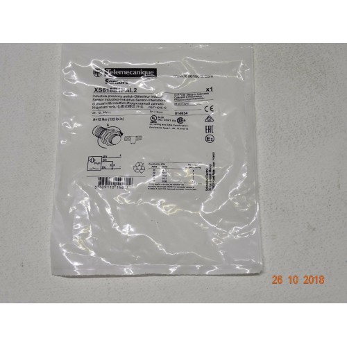 XS618B1PAL2 Sensore INDUTTIVO xs6 m18-L 62 mm - ottone- (CC4)