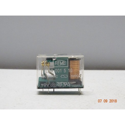 FEME Relè LCA 001 5 10 - 5VDC-1NO/NC - 250VAC - 10A - 2 Pezzi  (CC2)