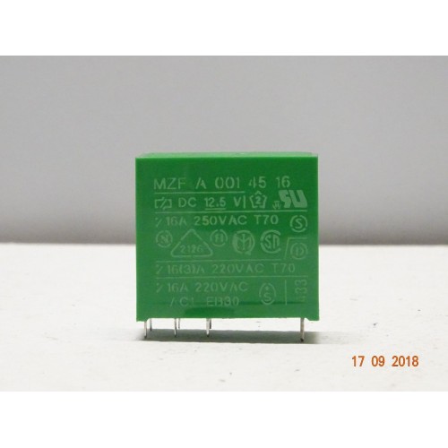 FEME Relè MZF A 001 45 16 - 12,5VDC- 2NO-2NC-16A-250V - 2 Pezzi 
