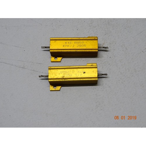 ARMOURED RESISTOR 47 kOHM 50-WATT 2 PIECES