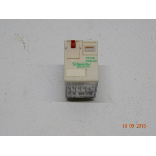 SCHNEIDER RXM4AB1E7 Relè Miniatura 4 NC/NO-48VAC-6A - 2 Pezzi (CC2/D)