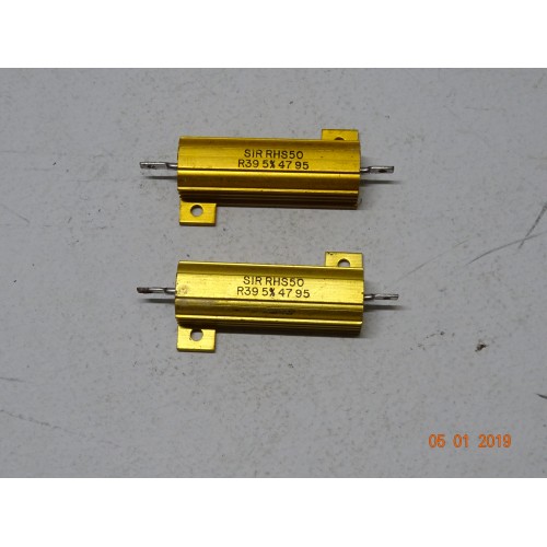 RESISTENZA CORAZZATA 0,39 OHM 50 WATT 2 PEZZI