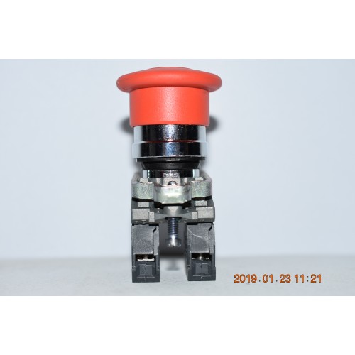 Schneider Pulsante di emergenza XB4  40mm rosso tirare spingere metallo  Fungo rosso