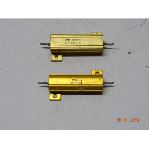 ARMOURED RESISTOR OF 6.8 OHM 50 WATT 2 PIECES