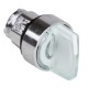 Schneider Harmony XB4 ZB4BK1513 head illuminated selector switch 3 pos. white (IA1)
