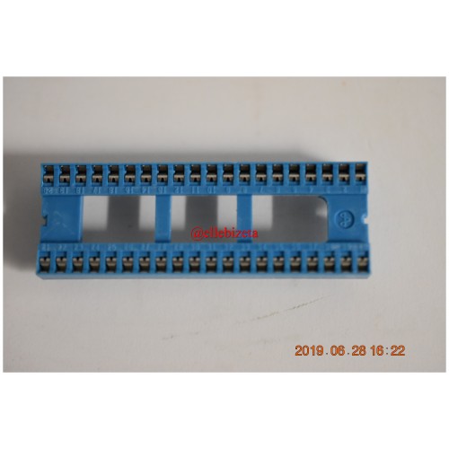Lotto di 50 pz. Zoccolo per IC bilamellare 40 PIN PTH 15,24mm P 2,54mm Stagnato(CA1)