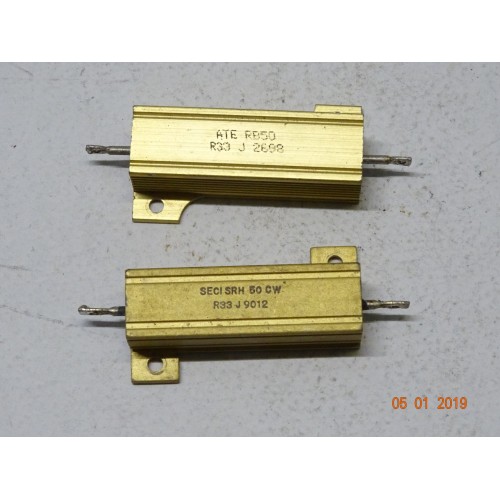 RESISTENZA CORAZZATA 0,33 OHM 50 WATT 2 PEZZI