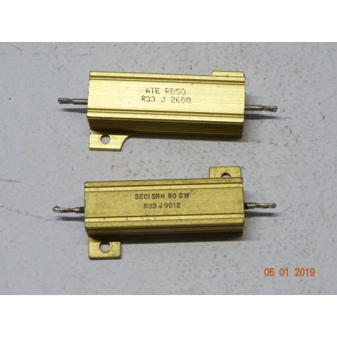 RESISTENZA CORAZZATA 0,33 OHM 50 WATT 2 PEZZI