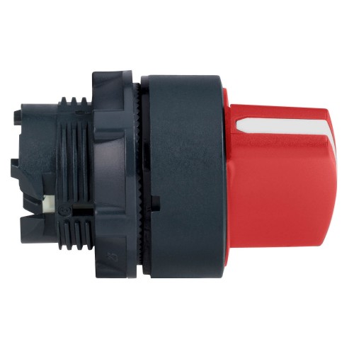 Testa Selettore ZB5AD304 3 Posizioni fisse -+ 45° Rosso 22mm Harmony ZB5