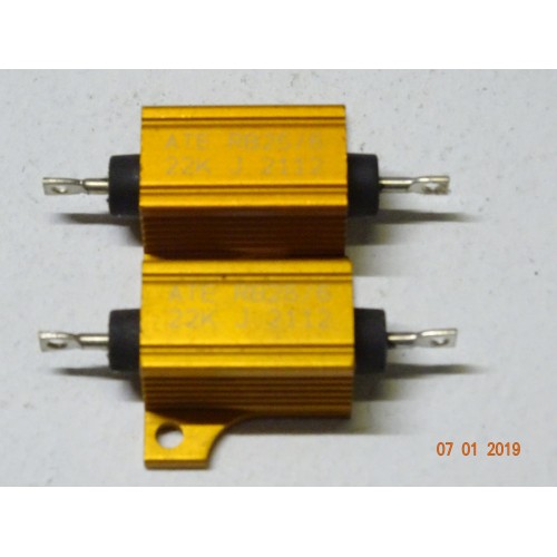 RESISTENZA CORAZZATA 22k OHM 25 WATT 2 PEZZI