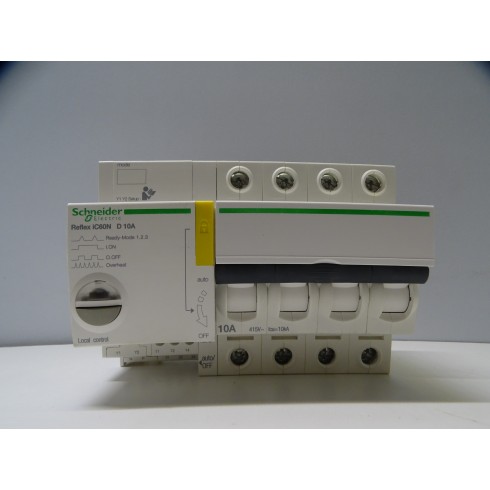 19276 SCHNEIDER LIBRIO Interruttore Magnetotermico Differenziale 1P+N-C10-30mA-AC (ARM 7/4)
