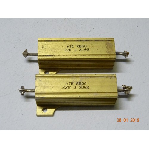 RESISTENZA CORAZZATA 22 OHM 50 WATT 2 PEZZI