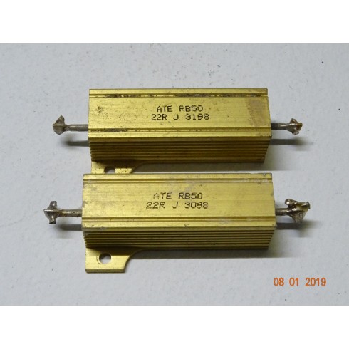 ARMOURED RESISTOR 22 OHM 50 WATT 2 PIECES