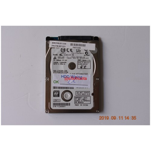 Z7K500 HITACHI HDD 320 GB 7200 RPM SATA  3,5"Z12A99VT-1556-IB2